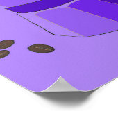 Paarse regenboogschieten Poster (Hoek)