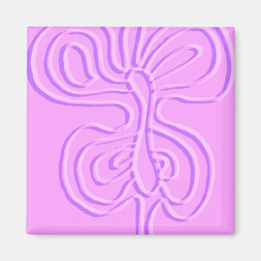 Paarse "regenboogvlies" magneet (Voorkant)