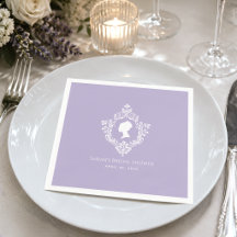 Paarse Regency Bruidsfeest Vintage Dame Lavendel