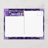 Paarse Regenfee Ansichtkaart Briefkaart (Achterkant)