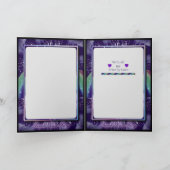 Paarse regenfee Birthday-kaart Kaart (Binnen)