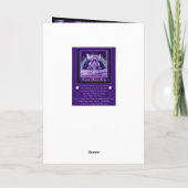 Paarse regenfee blanco kaart (Achterkant)