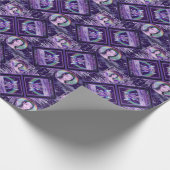 Paarse Regenfee Cadeaupapier (Hoek)
