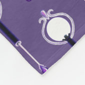Paarse regenfee Fleece Blanket Deken (Hoek)