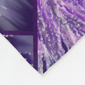 Paarse regenfee fleece deken (Hoek)