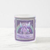 Paarse Regenfee Matglas Koffiemok (Center)