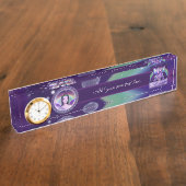 paarse regenfee naambordje (Zijkant)