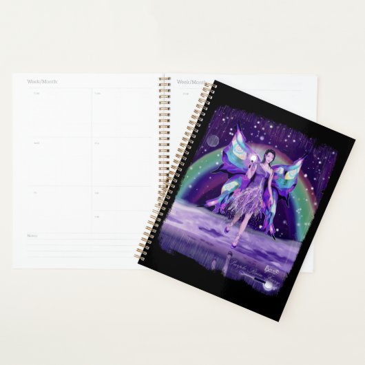 Paarse Regenfee Planner (Display)