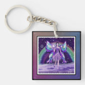 Paarse regenfee sleutelhanger (Voorkant)