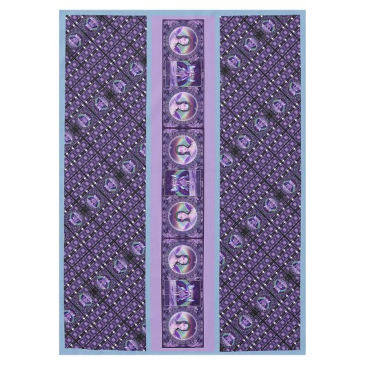 Paarse regenfee Tablecloth Tafelkleed (Voorkant)