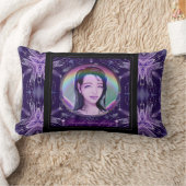 Paarse regenfegel kussen (Deken)