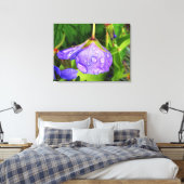 Paarse regenval canvas afdruk (Insitu (Slaapkamer))