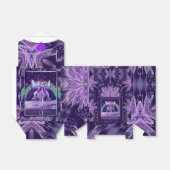 Paarse regenwang bedankdoosjes (Uitgevouwen)