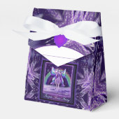 Paarse regenwang bedankdoosjes (Voorkant Zijde)