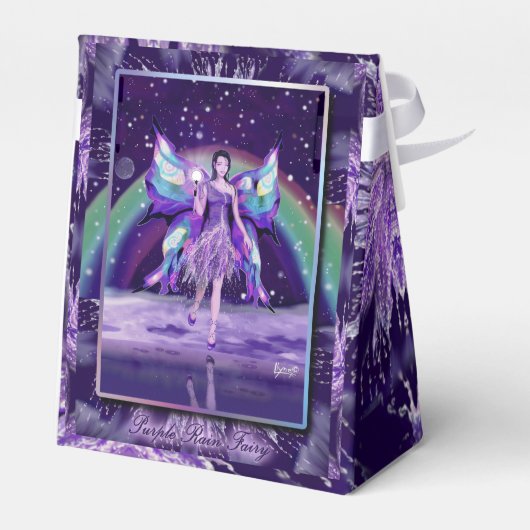 Paarse regenwang bedankdoosjes (Achterkant)