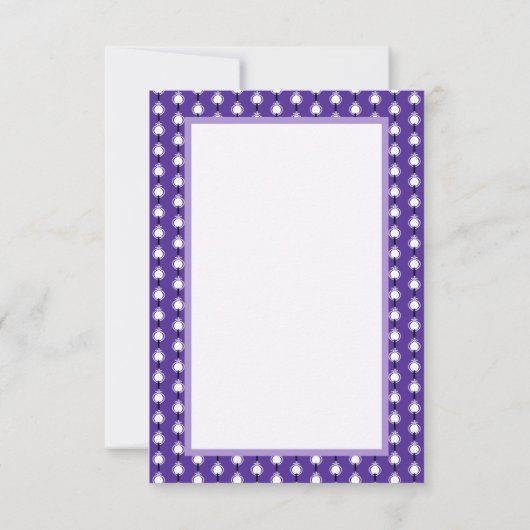 Paarse regenwang bedankkaart (Achterkant)