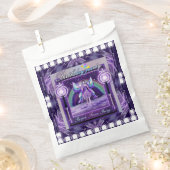 Paarse regenwang bedankzakje (Geknipt)