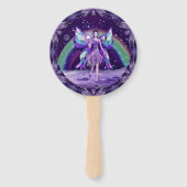 Paarse regenwang handwaaier (Voorkant)