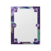 Paarse regenwang notitieblok (Linkerzijde)