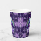 Paarse regenwang papieren bekers (Rechts)