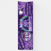 Paarse regenwang spandoek (Verticaal)