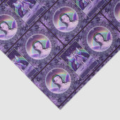 Paarse regenwang tissuepapier (Detail)