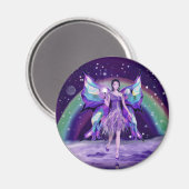 Paarse regenwangmakreel magneet (Voorkant / Achterkant)