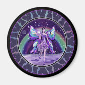 Paarse regenwangmakreel magneet (Voorkant)