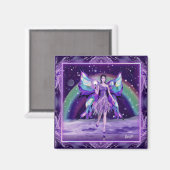 Paarse regenwangmakreel magneet (Voorkant / Achterkant)