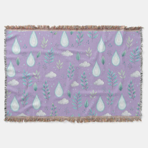 Paarse Regenwolk Deken – Gezellig Huisdecor
