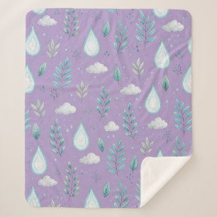 Paarse Regenwolk Sherpa Deken – Gezellig & Warm