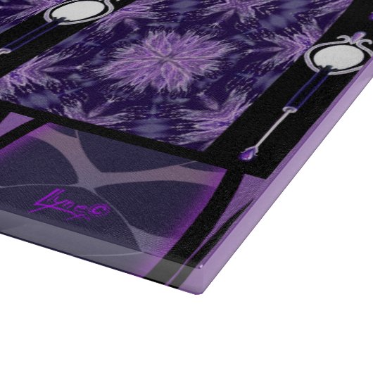 Paarse regenwouden snijraad snijplank (Hoek)