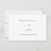 Paarse rempedonbloemen en vlinderbloemigen Abstrac RSVP Kaartje (Achterkant)