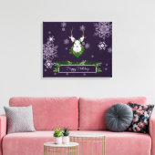 Paarse rendiercanvas afdrukken (Insitu (Woonkamer))