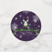 Paarse rendiertabel Confetti (Kleine voorkant)