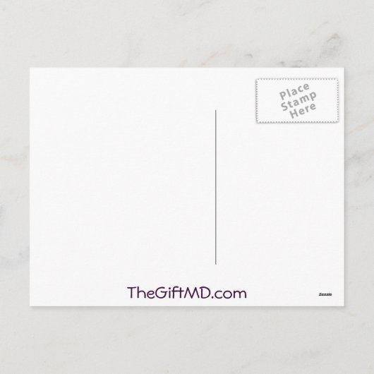 Paarse rendierziekte (Crohn & Colitis) Feestdagenkaart (Achterkant)