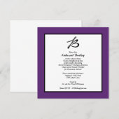 Paarse repetitie kaart (Voorkant / Achterkant)