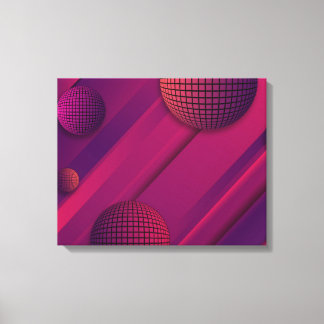 Paarse resonantie canvas afdruk