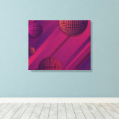 Paarse resonantie canvas afdruk (Insitu (Houten vloer))