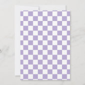 Paarse Retro 50s Diner Baby shower Uitnodiging (Achterkant)