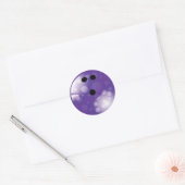 PAARSE RETRO BOWLING BALL RONDE STICKER (Envelop)