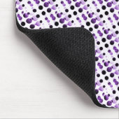 Paarse Retro Bubbles Mousepad Muismat (Hoek)