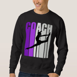 Paarse retro Dance Coach Instructor Teach Teaching Trui