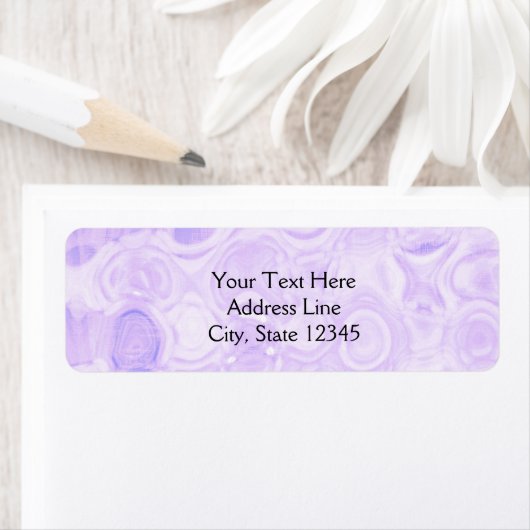 Paarse Retro Glamor Mode Cirkellabels Etiket (Insitu)