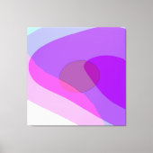 Paarse Retro Groovy Abstract 409 Canvas Afdruk (Voorkant)