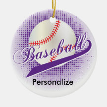 Paarse retro-honkbalstijl