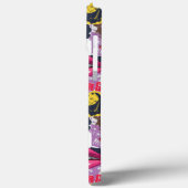 Paarse Retro Pinup Collage Hoesje-Mate iPhone Case (Achterkant / Links)