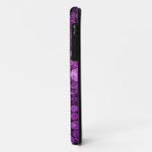 Paarse Retro Polka Dots | Grunge Case-Mate iPhone Case (Achterkant/links)