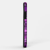 Paarse Retro Polka Dots | Grunge Case-Mate iPhone Case (Achterkant/rechts)