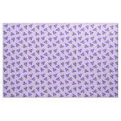 Paarse retro Rocket Fabric Stof (Yard (91,4 cm))